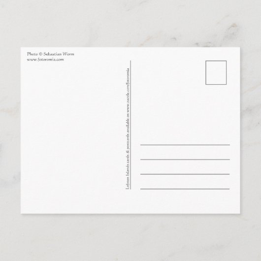 Lofoten Noorwegen Briefkaart (Achterkant)