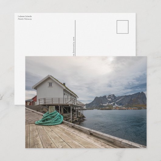 Lofoten Noorwegen Briefkaart (Voorkant / Achterkant)
