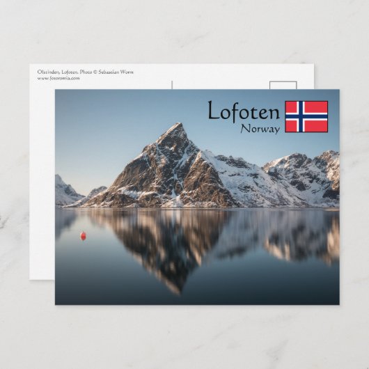 Lofoten Noorwegen Briefkaart (Voorkant / Achterkant)