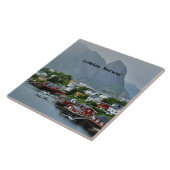 Lofoten, Noorwegen landschappelijke landschapsfoto Tegeltje (Zijkant)