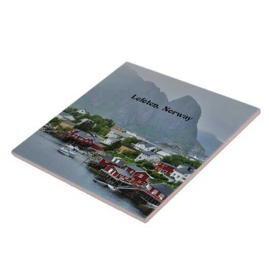 Lofoten, Noorwegen landschappelijke landschapsfoto Tegeltje (Zijkant)