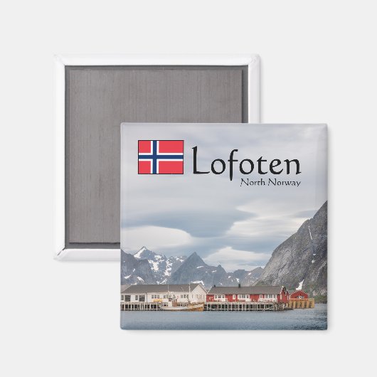 Lofoten Noorwegen Magneet (Voorkant / Achterkant)