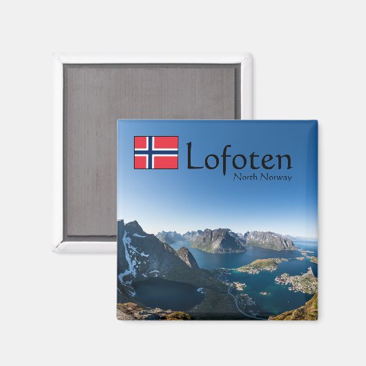 Lofoten Noorwegen Magneet (Voorkant / Achterkant)