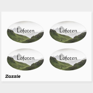 Lofoten Noorwegen Ovale Sticker