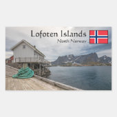 Lofoten Noorwegen Rechthoekige Sticker (Voorkant)