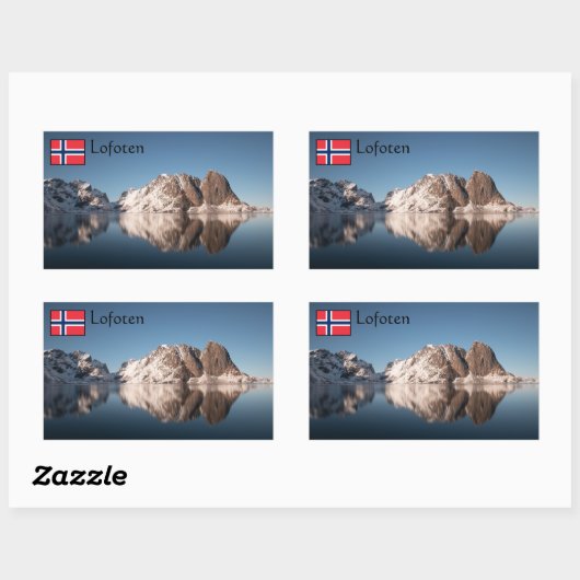 Lofoten Noorwegen Rechthoekige Sticker (Vel)