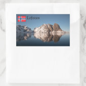 Lofoten Noorwegen Rechthoekige Sticker (Tas)