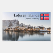 Lofoten Noorwegen Rechthoekige Sticker (Voorkant)