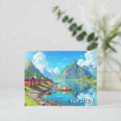 Lofoten Noorwegen Reizen Briefkaart (Staand voorkant)