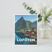 Lofoten Noorwegen Reizen Briefkaart (Staand voorkant)