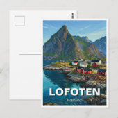 Lofoten Noorwegen Reizen Briefkaart (Voorkant / Achterkant)