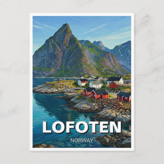 Lofoten Noorwegen Reizen Briefkaart (Voorkant)