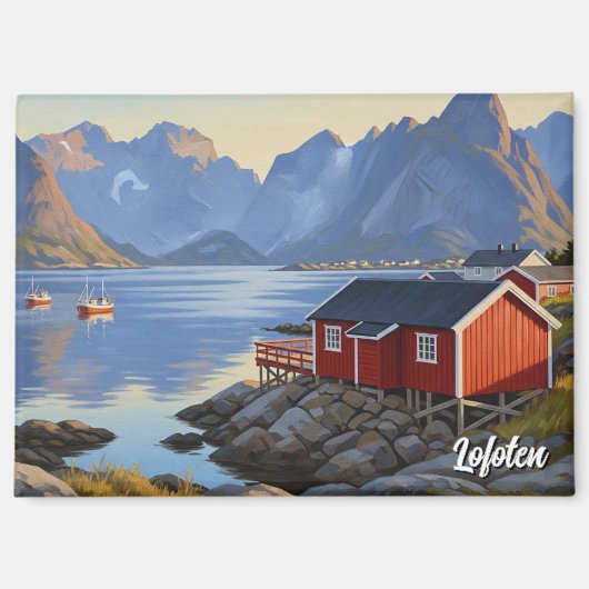 Lofoten Noorwegen Reizen Magneet (Voorkant)