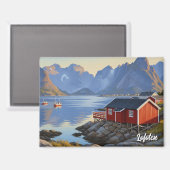 Lofoten Noorwegen Reizen Magneet (Voorkant / Achterkant)