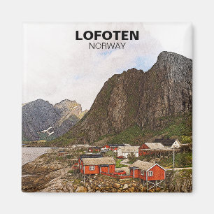 Lofoten Noorwegen Reizen Souvenir Magneet