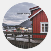 Lofoten, Noorwegen Ronde Sticker (Voorkant)