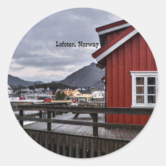 Lofoten, Noorwegen Ronde Sticker (Voorkant)