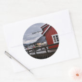 Lofoten, Noorwegen Ronde Sticker (Envelop)