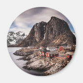 Lofoten Noorwegen Souvenir Magneet (Voorkant)