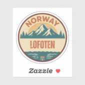Lofoten, Noorwegen Sticker (Vel)