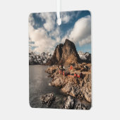 Lofoten Norway Hamnoy Landscape Foto Metalen Ornament (Voorkant links)