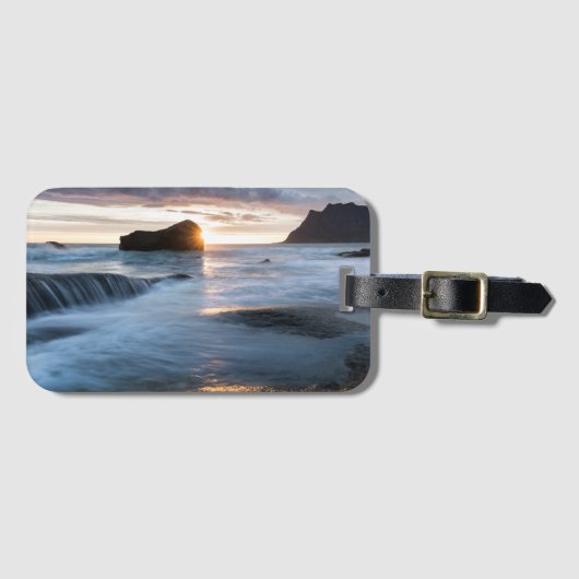 Lofoten Norway Midnight Sun Bagagelabel (Voorkant (horizontaal))