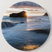 Lofoten Norway Midnight Sun Ronde Button 6,0 Cm (Voorkant)