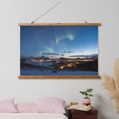 Lofoten Norway Northern Lights Hangend Wandkleed (Slaapkamer)