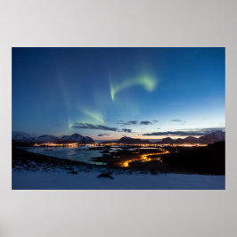 Lofoten Norway Northern Lights Poster