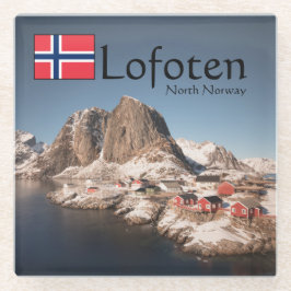 Lofoten Norway Souvenir Glazen Onderzetter