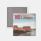 Lofoten Norway Souvenir Magneet (Voorkant / Achterkant)