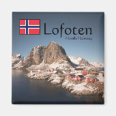 Lofoten Norway Souvenir Magneet (Voorkant)