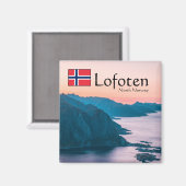 Lofoten Norway Souvenir Magneet (Voorkant / Achterkant)