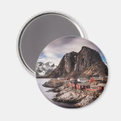 Lofoten Norway Souvenir Magneet (Voorkant / Achterkant)