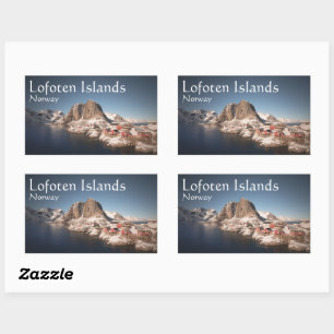 Lofoten Norway Souvenir Rechthoekige Sticker