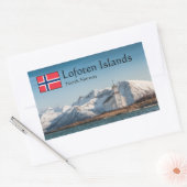 Lofoten Norway Souvenir Rechthoekige Sticker (Envelop)