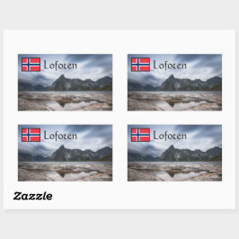 Lofoten Norway Souvenir Rechthoekige Sticker