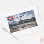 Lofoten Norway Souvenir Rechthoekige Sticker (Envelop)