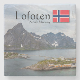 Lofoten Norway Souvenir Stenen Onderzetter