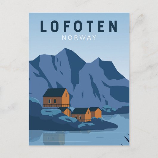 Lofoten Norway Travel  Kunst Briefkaart (Voorkant)