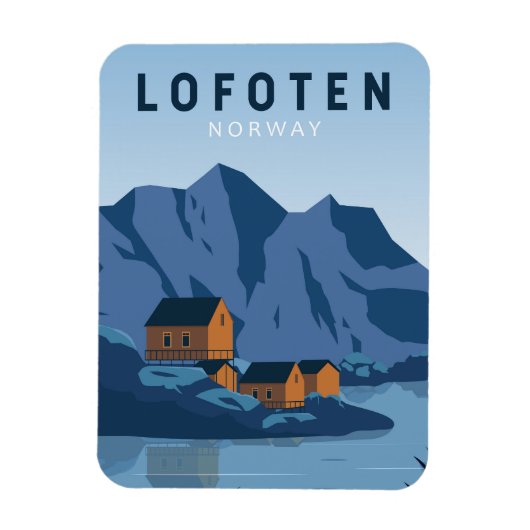 Lofoten Norway Travel  Kunst Magneet (Verticaal)