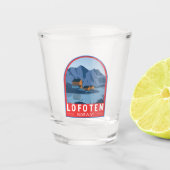 Lofoten Norway Travel  Kunst Shot Glas (Voorkant)