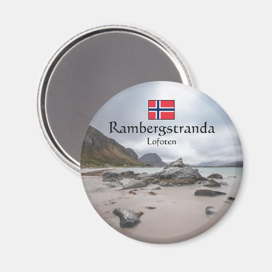 Lofoten Ramberg Strand Magneet (Voorkant / Achterkant)