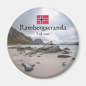 Lofoten Ramberg Strand Magneet (Voorkant)