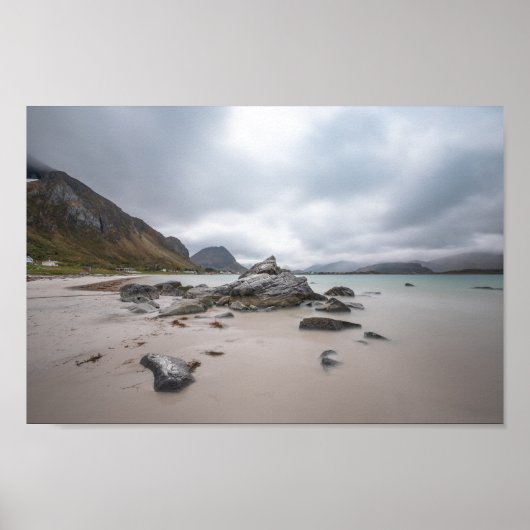 Lofoten Ramberg Strand Poster (Voorkant)