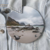 Lofoten Ramberg Strand Ronde Button 6,0 Cm (In situ)