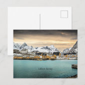 Lofoten, schilderachtig foto van Noorwegen Briefkaart (Voorkant / Achterkant)