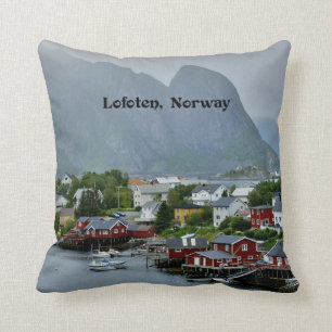 Lofoten, schilderachtig landschapsfoto in Noorwege Kussen