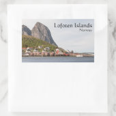 Lofoten Souvenir Rechthoekige Sticker (Tas)