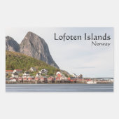 Lofoten Souvenir Rechthoekige Sticker (Voorkant)